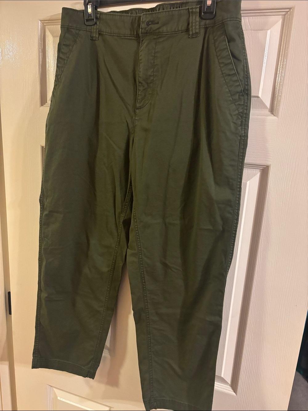 Women’s Olive Green Casual Chinos
